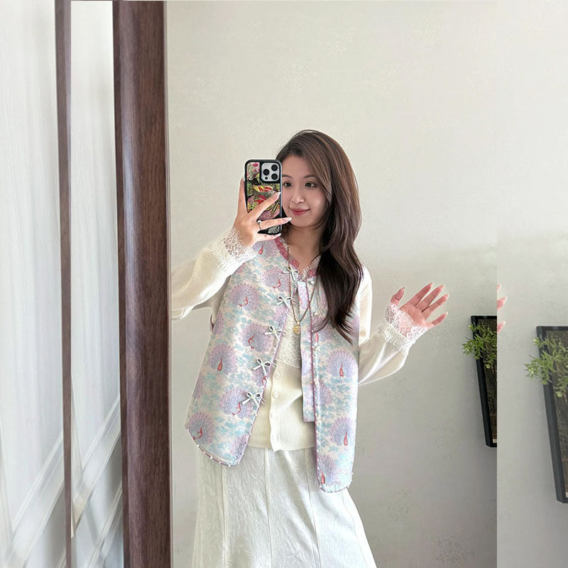 新中式提花改良禅服外穿马甲女2026春季新款国风紫色无袖坎肩背心,女装/女士精品,常规大码外套,淘宝优惠券,粉丝福利购,淘宝优惠卷