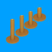 包邮 高尔夫球tee球钉牛筋胶T牛津tee橡胶tee练习场打击垫厂家直供