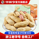 红皮晒干花生米带壳零食炒货干果 山核桃花生420g 华味亨_蒜香