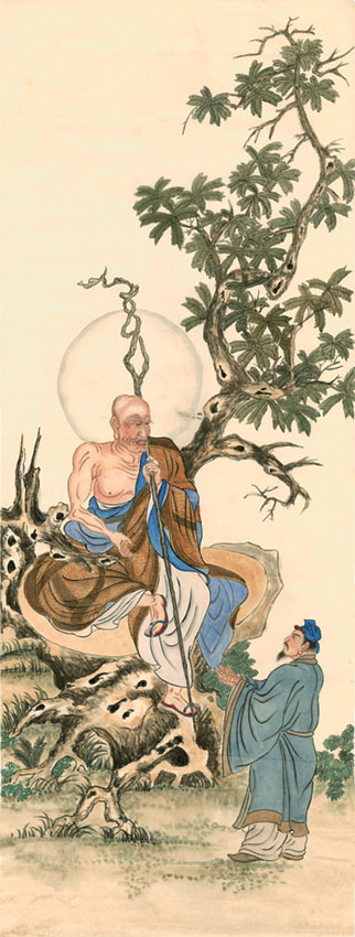佛家装饰画挂像招财纳福佛像十八罗汉画像阿罗汉看门罗汉