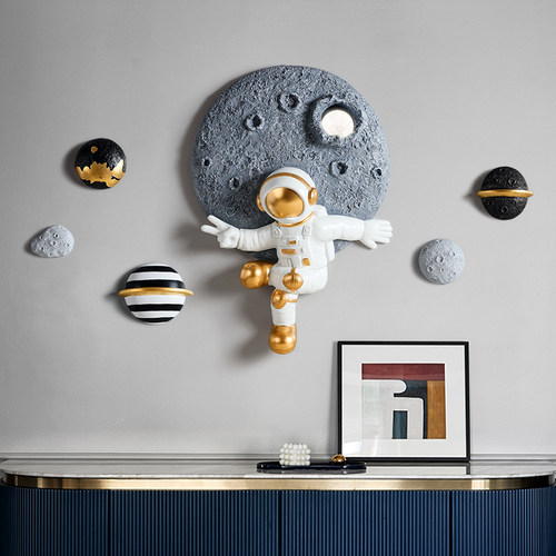 2026新款宇航员太空人星球壁饰