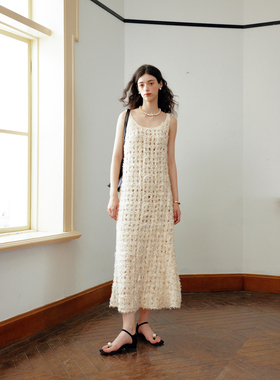 Te by frigidOrg 24早春新品 落日情人 绒絮编织背心连衣裙仙女裙