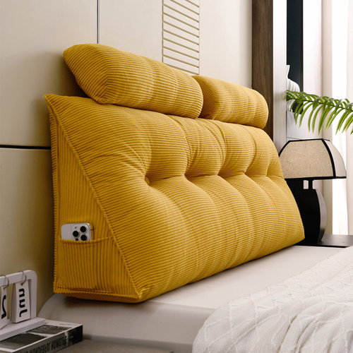 护腰床头靠垫看书靠枕半躺神器床上护颈支撑大靠背孕妇软包玩手机