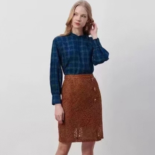 依恋旗下P正品清仓PRWH83855Q夏显瘦镂空蕾丝性感优雅包臀半身裙