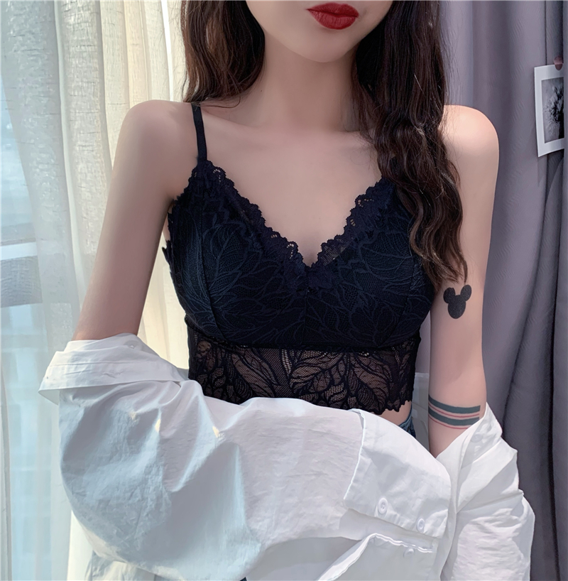 Real price! 2021 new lace back with removable breast pad