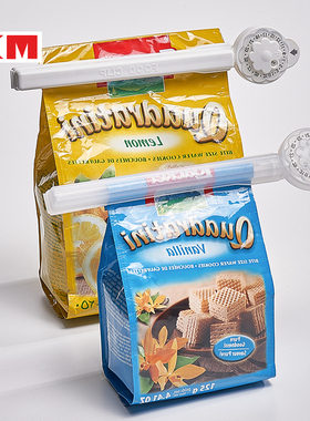 KM 1138 1139可标记日期封口夹厨房食品密封夹防潮保鲜夹子食品夹