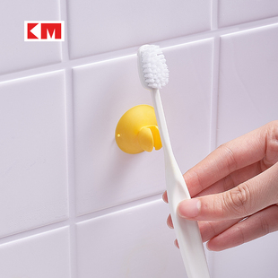 2个装 便利吸盘挂夹牙刷架多用小物挂夹插头整理收纳挂架 6089
