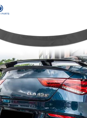 适用于奔驰CLA中网W117W118改装AMG款尾翼汽车加装后扰流板定风翼