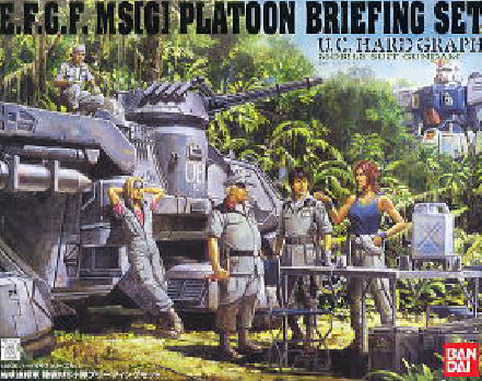 万代陆战高达模型 UCHG 1/35 地球联邦军 MS08小队气垫坦克 拼装