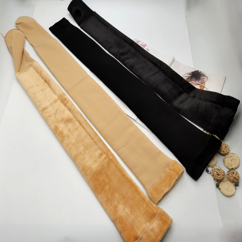 加绒加厚过膝打底裤袜