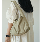 布谷森林女士慵懒风休闲尼龙布包上班通勤包百搭单肩托特包女B536