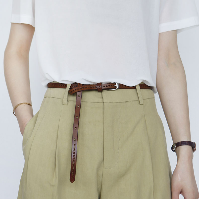 布谷森林头层牛皮女士腰带细皮带女款文艺百搭真皮腰带Y712在类目 服饰配件/皮带/帽子/围巾, 腰带/皮带/腰链中 - 来自Buy2taobao.com提供专业的淘宝代购服务