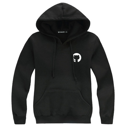 范品社 github章鱼猫 开源编程程序员理工男纯棉加绒套头连帽卫衣