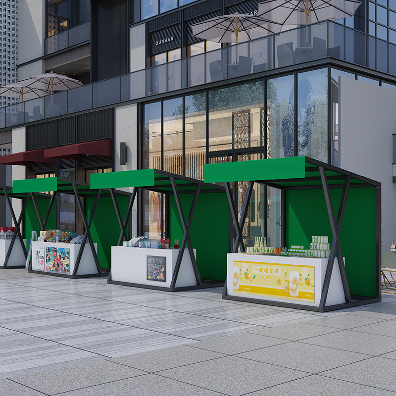 网红摆摊货架市集节日摊位展示架户外商业活动棚架帐篷地摊架柜子