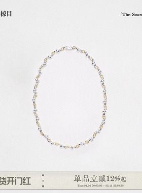 Limb掠目 原创设计弦乐高级感锁骨链拼色项链女叠戴