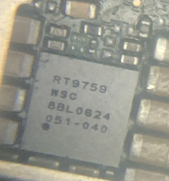 荣耀50SE充电IC V40轻奢版快充芯片 BQ27Z561 RT9759充电IC