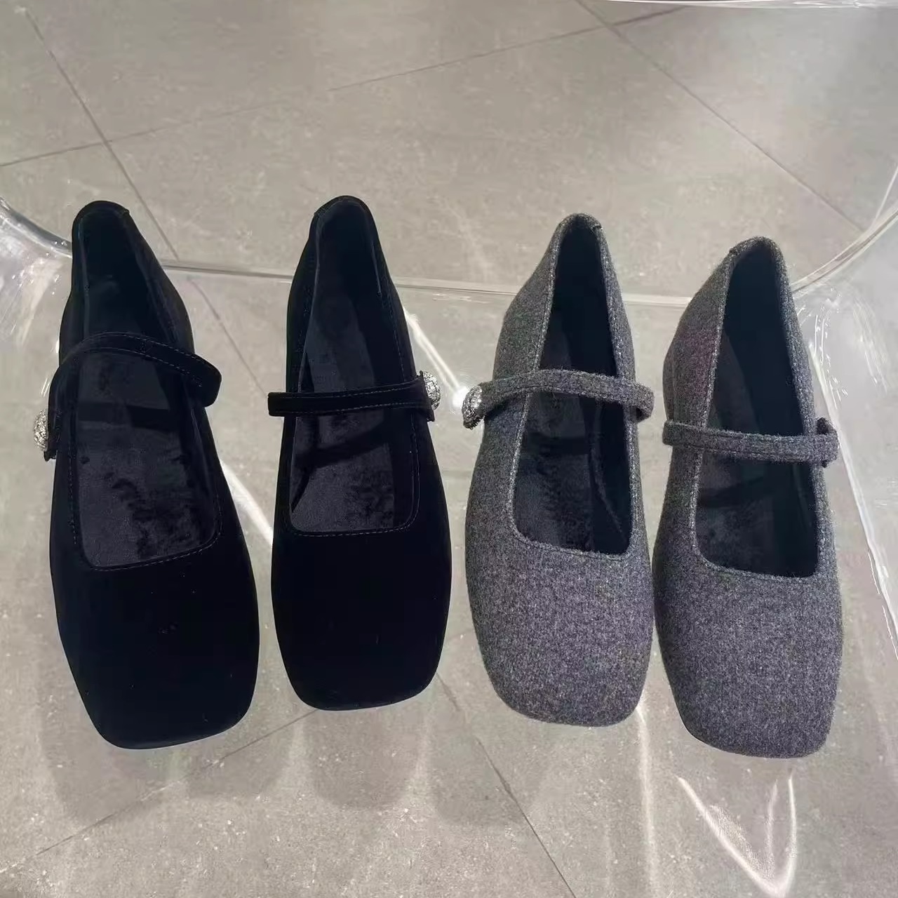 米女鞋玛丽珍女鞋加绒25冬款女鞋时尚百搭韩版潮鞋舒适气质保暖