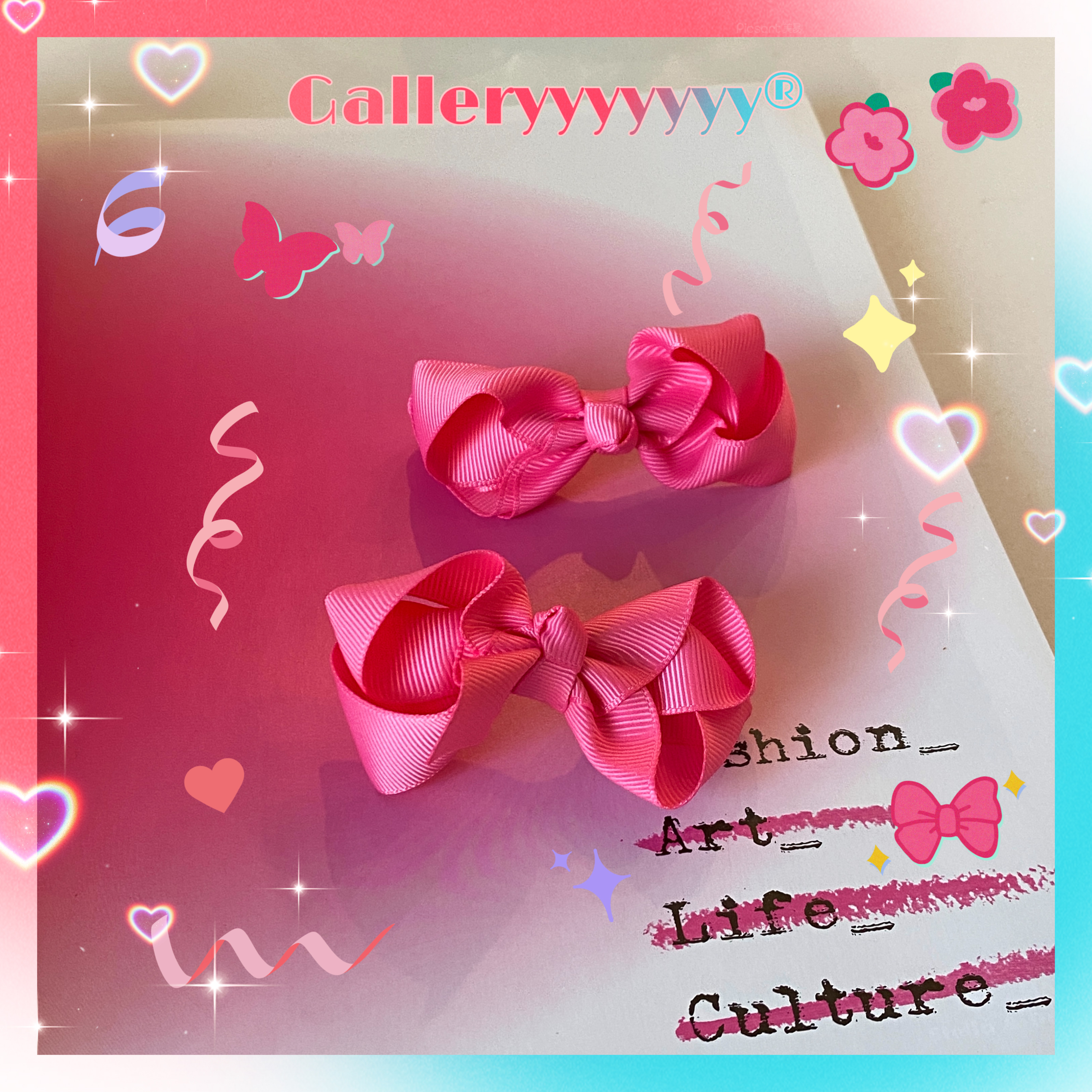 gallery全昭弥同款蝴蝶结发夹