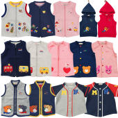 现货春秋男女童马甲全棉大毛圈1 7岁幼儿园儿童上衣mikiumkee绝版