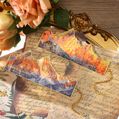 ins风日照金山黄铜精美金属书签高颜值文创小礼品礼物纪念品奖励