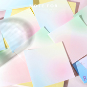 100张渐变高颜值便签纸ins可撕无粘性便利贴手帐素材本备忘便条纸