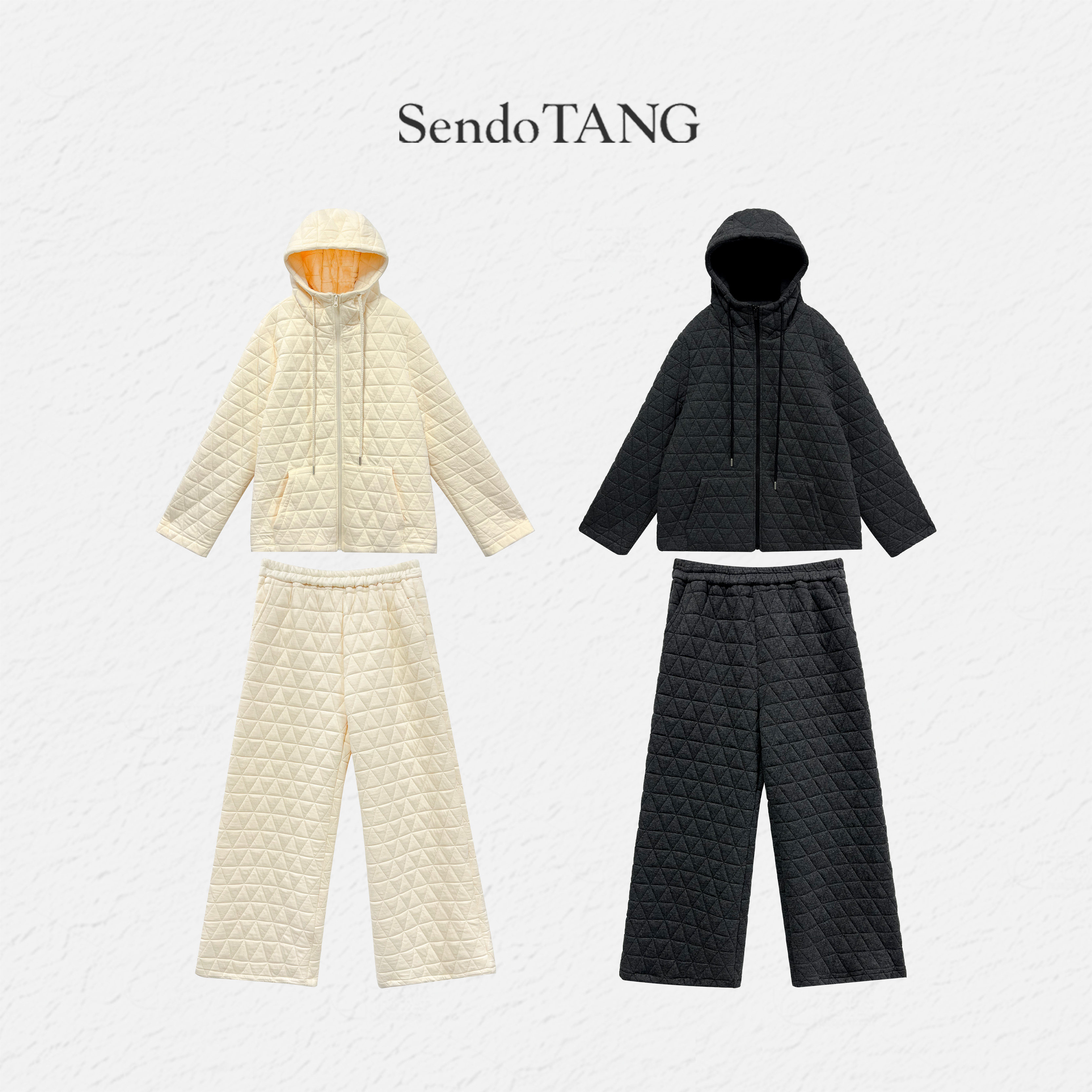 【零压力】胖多家时尚设计气质宽松高级遮肉上衣裤子套装,女装/女士精品,大码套装,淘宝优惠券,粉丝福利购,淘宝优惠卷