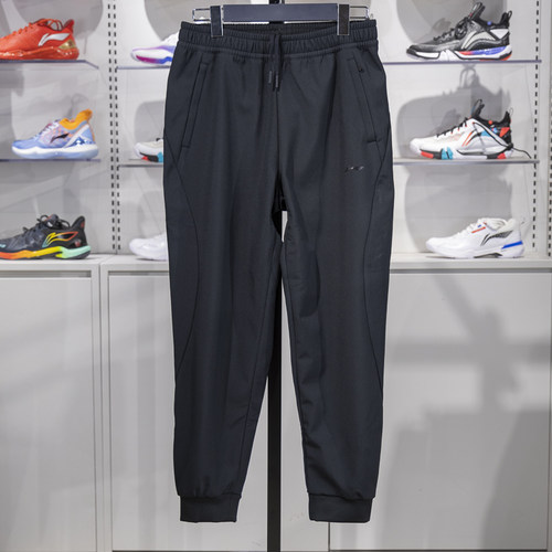 李宁百搭女防泼水运动长裤