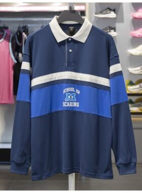 李宁2025秋季X怪兽大学联名系列男子宽松长袖POLO衫APLU145