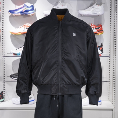 李宁外套2024冬季新款反伍BADFIVE男子两面穿宽松棉夹克AJMU177