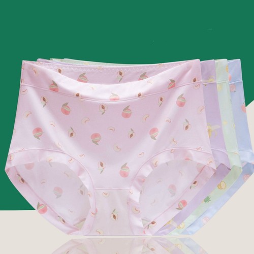 高腰无痕冰丝甜美三角裤