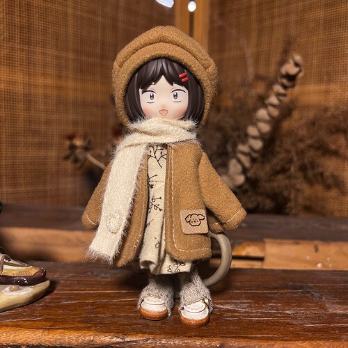 秋冬毛呢OB11娃衣8分bjd12分换装套装16-17厘米ymy-gsc阿巳体衣服
