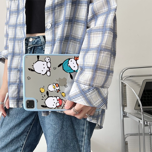 超创意适用无盖ipadair45保护壳mini67磁吸笔槽pro11Air11亚克力2021款10.2寸小狗帕恰第10/11代a16平板套9.7