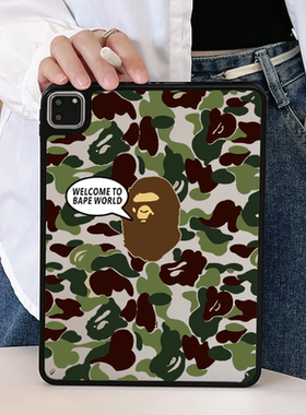 超创意适用9代无盖ipad11a16保护壳10代10.9潮牌豹纹10.2寸亚克力air45磁吸笔槽mini67平板pro11Air11硬壳9.7