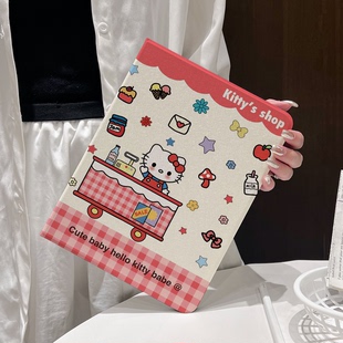 超创意书本式适用2025ipad11a16平板保护套第10代2021款9代10.2寸air45翻盖mini7凯蒂猫pro11Air11软壳9.7air