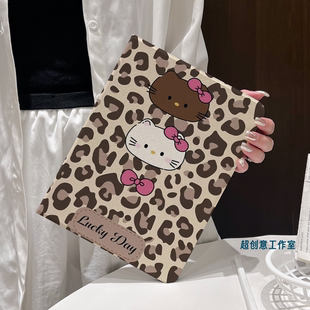 超创意书本式适用2025ipad11a16平板保护套10.9第10代2021款10.2寸air45翻盖mini67凯蒂猫pro11Air11软壳9.7