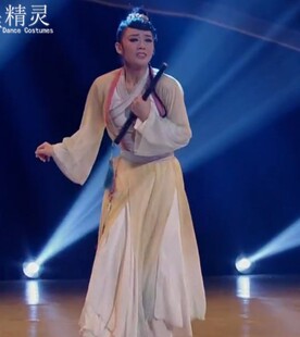 第十一届桃李杯独舞演出飘逸表演服古典舞《忆故人》舞蹈服装服饰