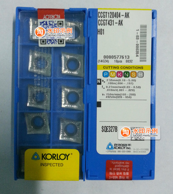 KORLOY克洛伊CCGT120404-AK H01 进口铝用刀片 CCGT120402-AK H01