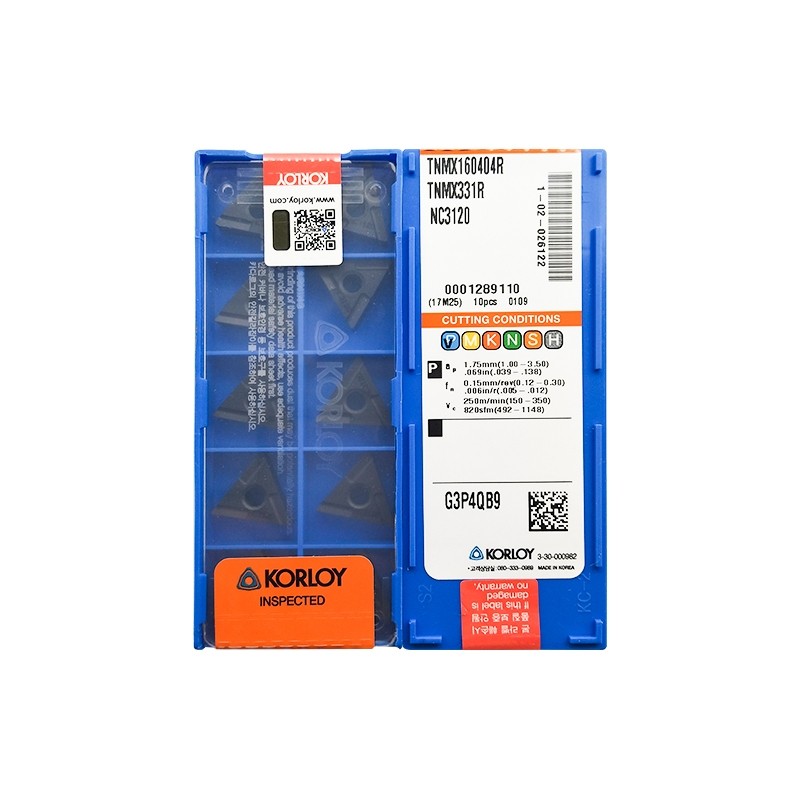 进口三角形开槽刀粒TNMX160404R-NC3120加工硬料刚件