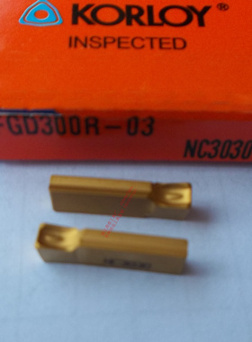 进口克洛伊3毫米单头数控端面切断槽刀片FGD300R-03 NC3030钢件用