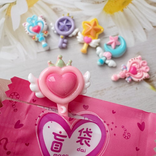 女孩盲袋小学生幼儿园奖励玩具公主魔法棒迷你仿真贴片奶油胶场景