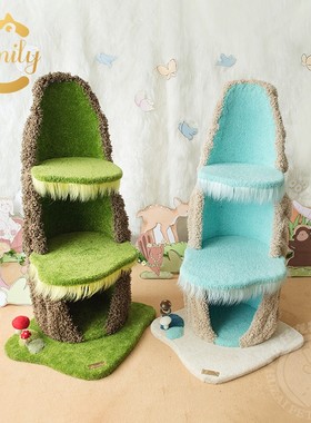 Camily瀑布树猫爬架创意新品猫树猫屋窝玩具耐用猫抓板猫抓柱架子