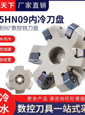 重切S45HN09面铣刀盘装刀片HNGX0906六角双面12刃与普拉米特通装