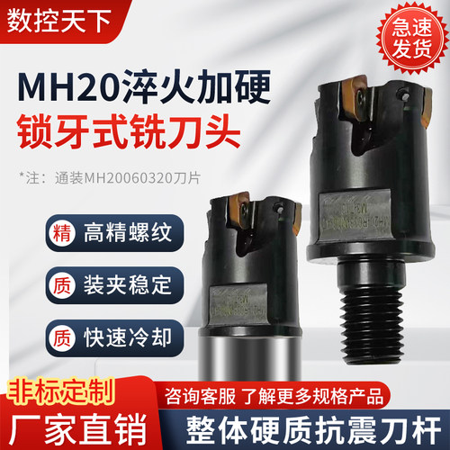 MH20锁牙分体式铣刀头