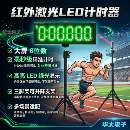 红外激光无线电子比赛计时器自动感应田径短跑折返蛇形跑足球绕杆
