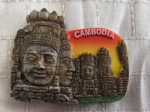 柬埔寨Angkor古迹旅游纪念品伴手礼吴哥窟高棉的微笑磁性冰箱贴