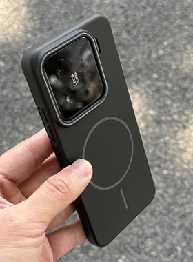 强磁吸Magsafe纯黑色适用realme Neo7手机壳真我GT7peo无线充电超