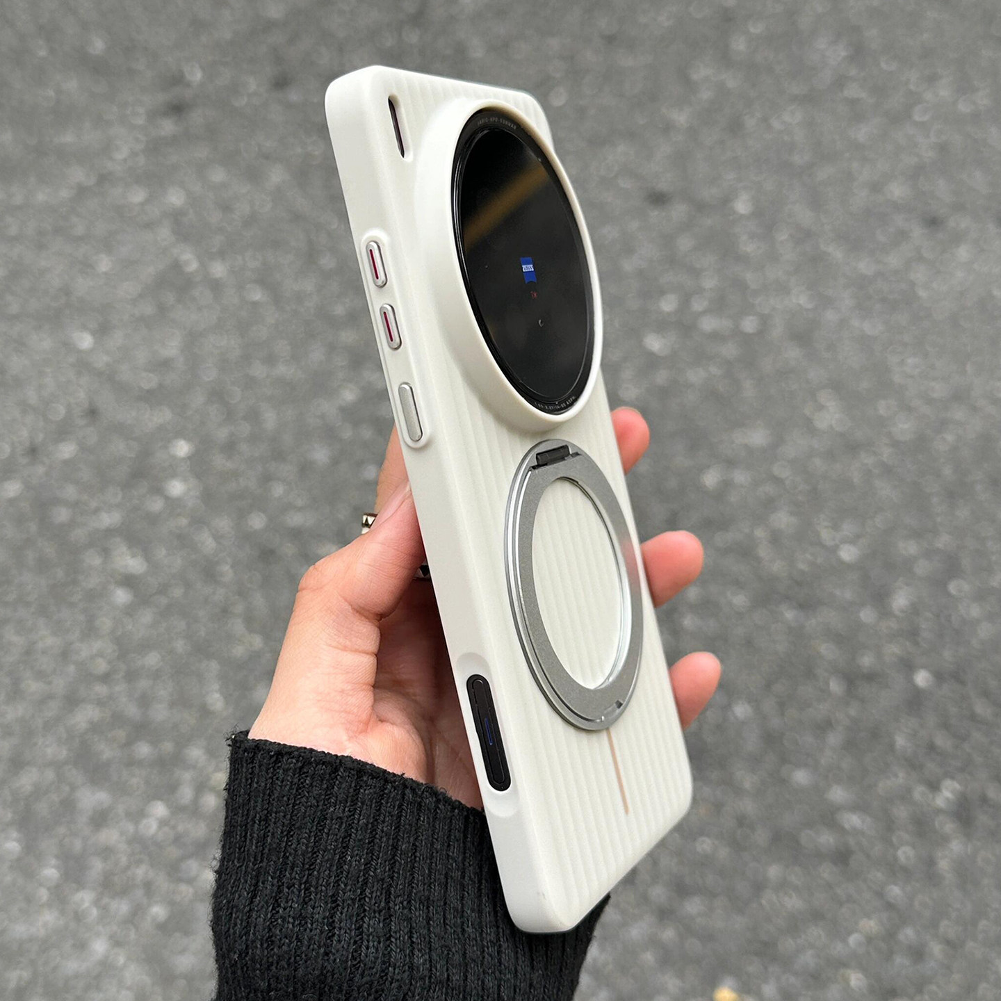 抗污准分子UV瓦楞光栅360旋转支点支架适用vivoX200Ultra手机壳磁吸OPPOFindX8S+硬x8pro小米15spro新14Ultra