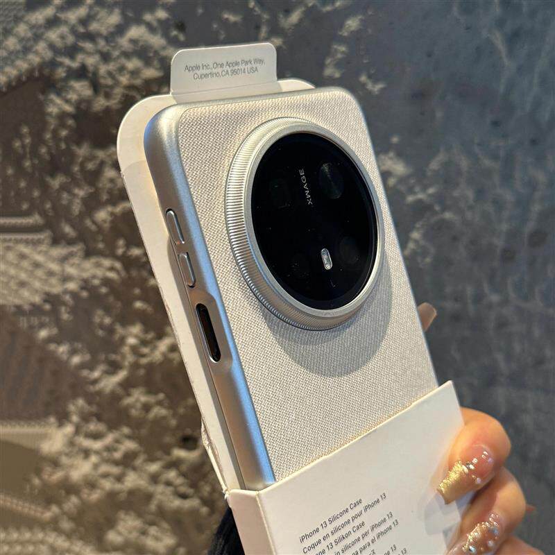 冬日毛麻布料防滑绒面防寒磁吸适用华为mate80手机壳mate60pro新p