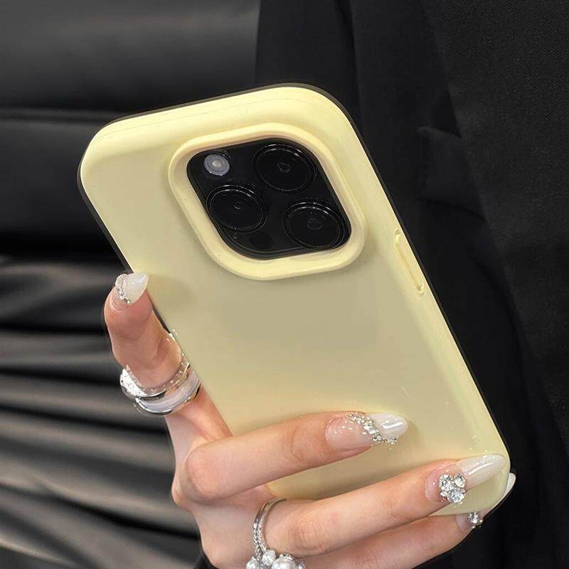 Baby奶油黄色ins新款pura70华为mate60Pro手机保护壳40pro真液态