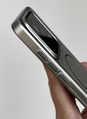 极简灰调美学钛灰色金属漆打薄圈磁冷网壳适用于小米15/14手机 v